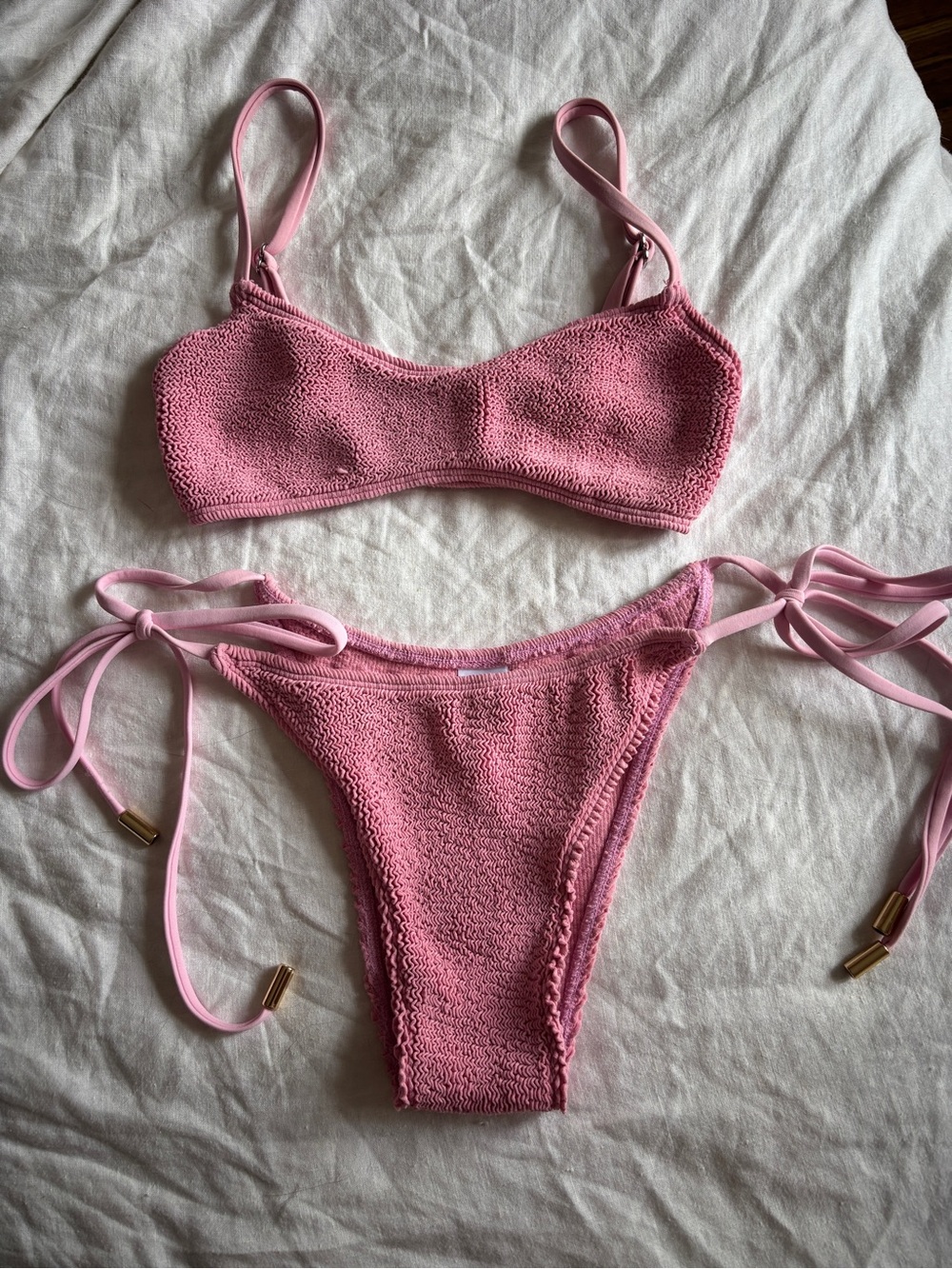 Elysiian rose pink bikini set